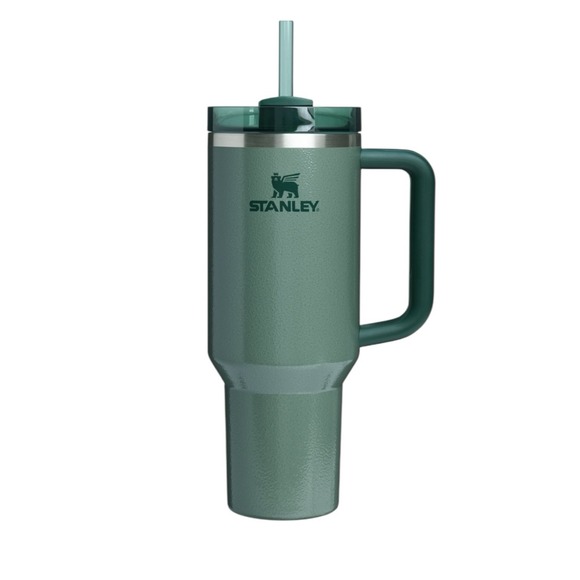 Stanley H2.0 Flowstate Quencher Tumbler 30oz Hammertone Green NEW In-Hand - Picture 2 of 3